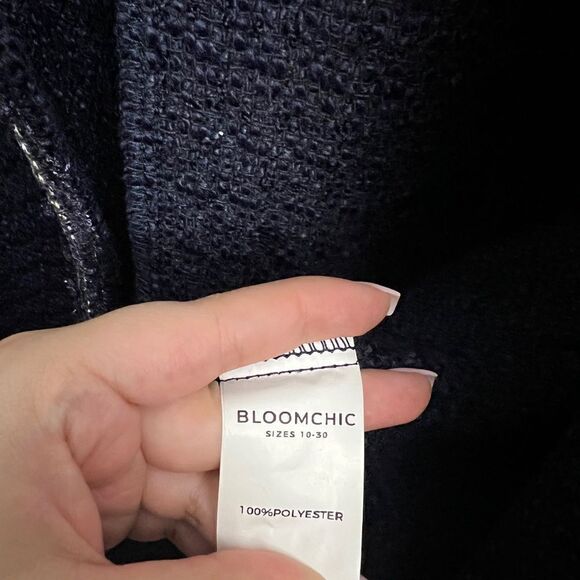 BloomChic Open Front Tweed Blazer - Picture 5 of 5